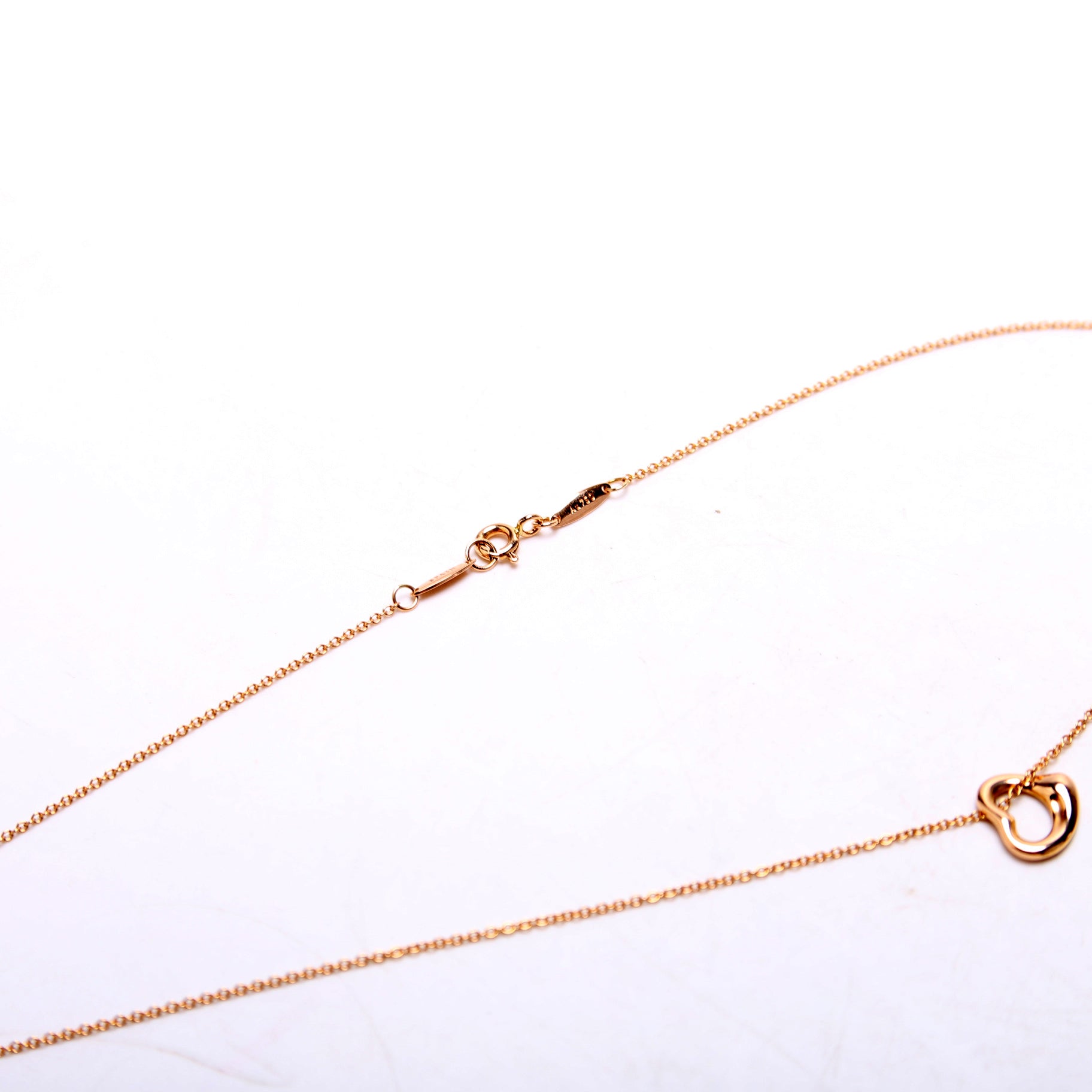 Elsa Peretti Open Heart Necklace 11MM 750