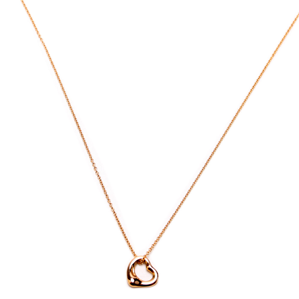 Elsa Peretti Open Heart Necklace 11MM 750