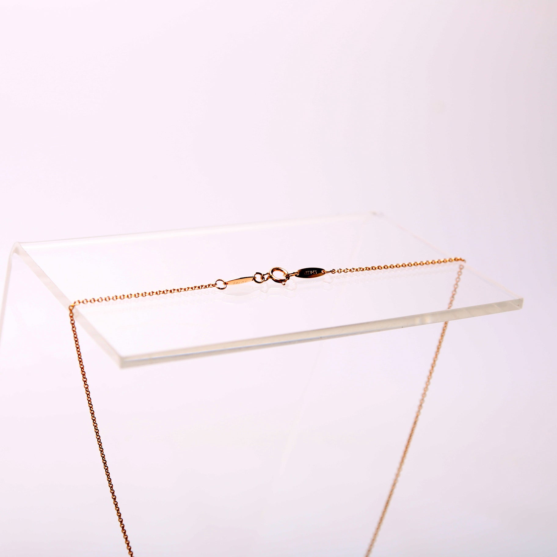 Elsa Peretti Single Diamond By the Yard Necklace 750