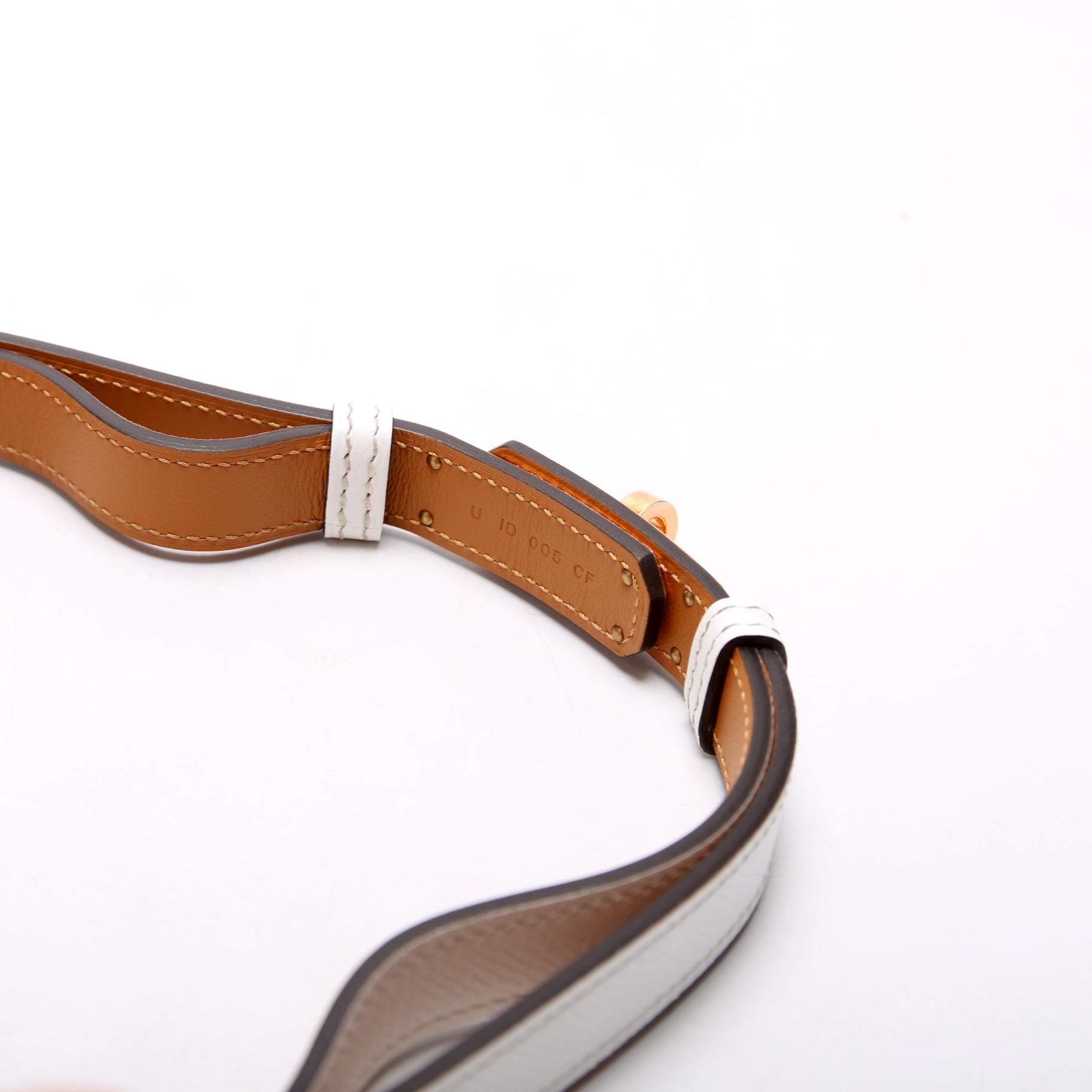 Kelly 18 Epson Leather Adjustable 24-39in Belt White