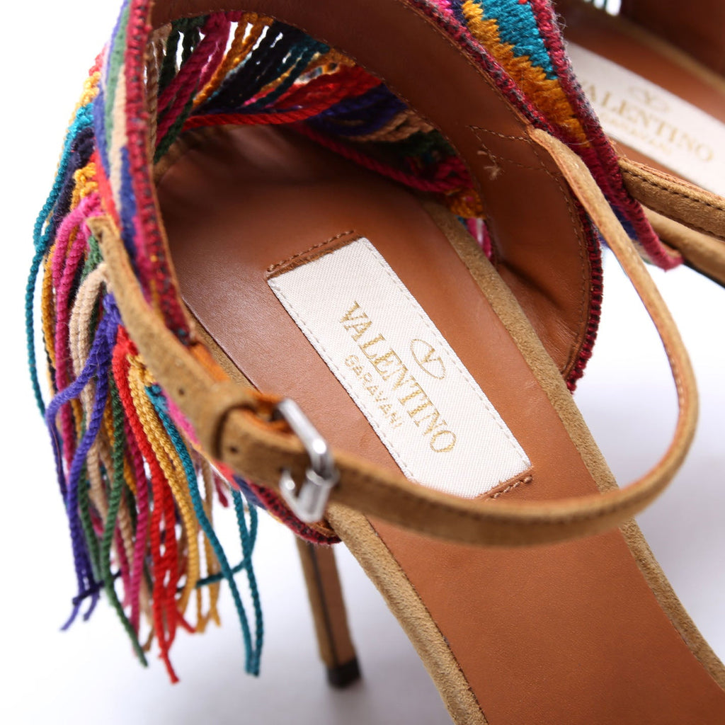 Rockstud Rolling Fringe Sandals Size 38.5