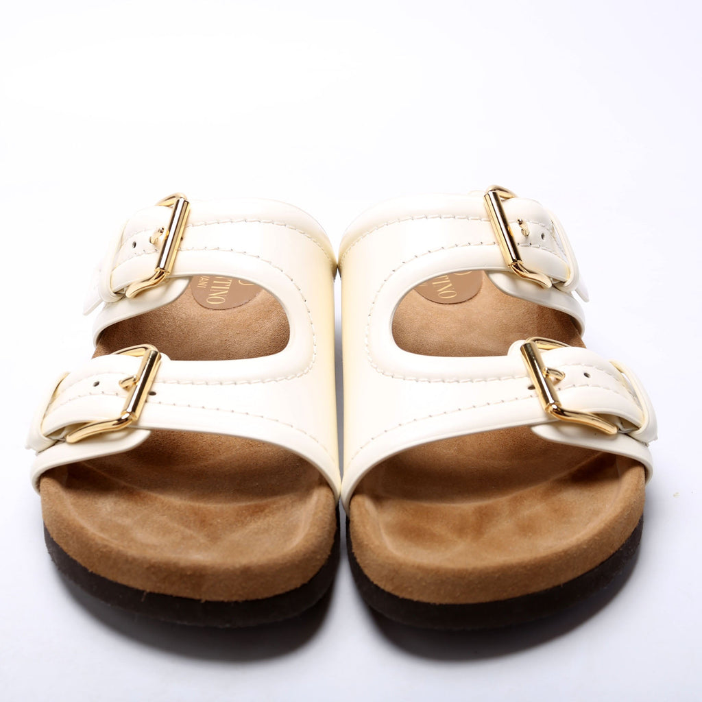 Anywhere Dual Buckle Slide Sandals Size 38.5