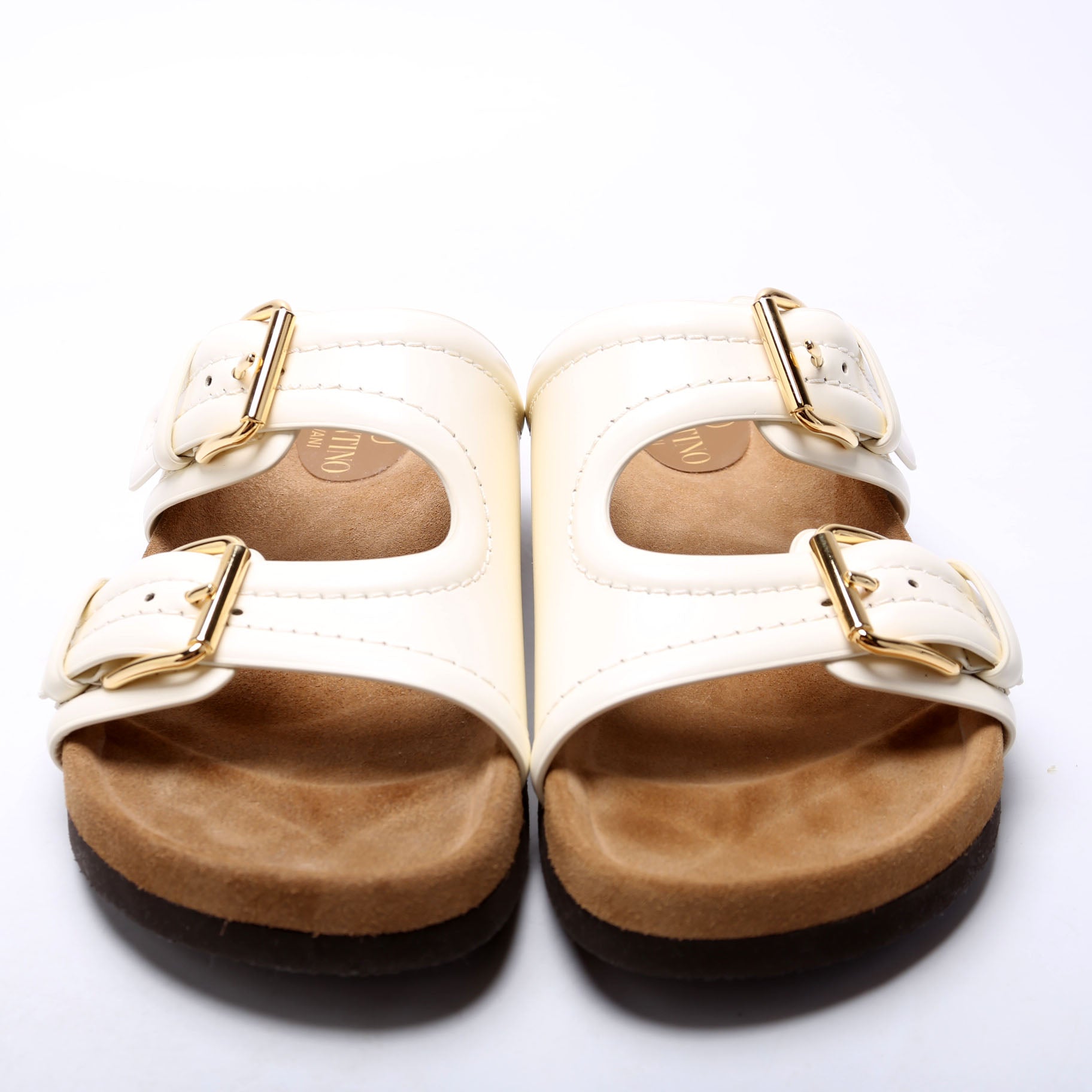 Anywhere Dual Buckle Slide Sandals Size 38.5