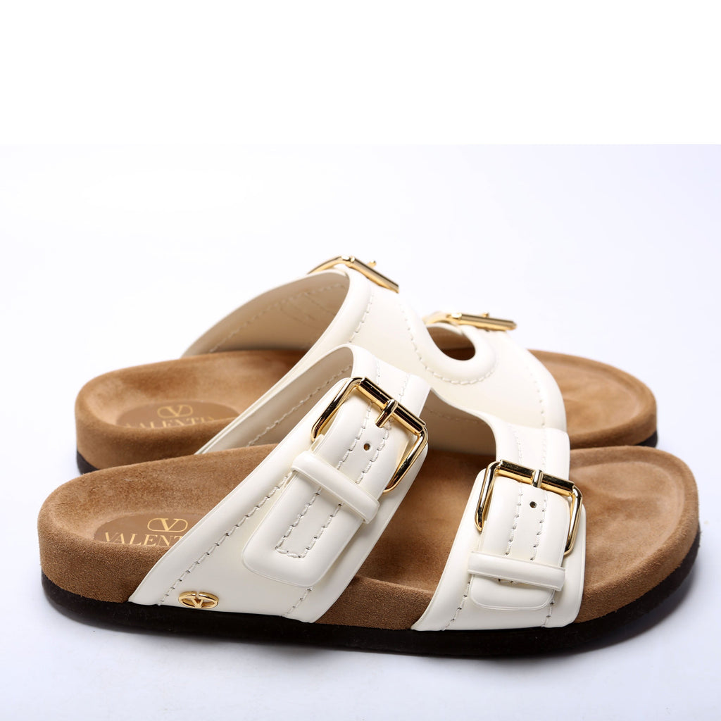 Anywhere Dual Buckle Slide Sandals Size 38.5