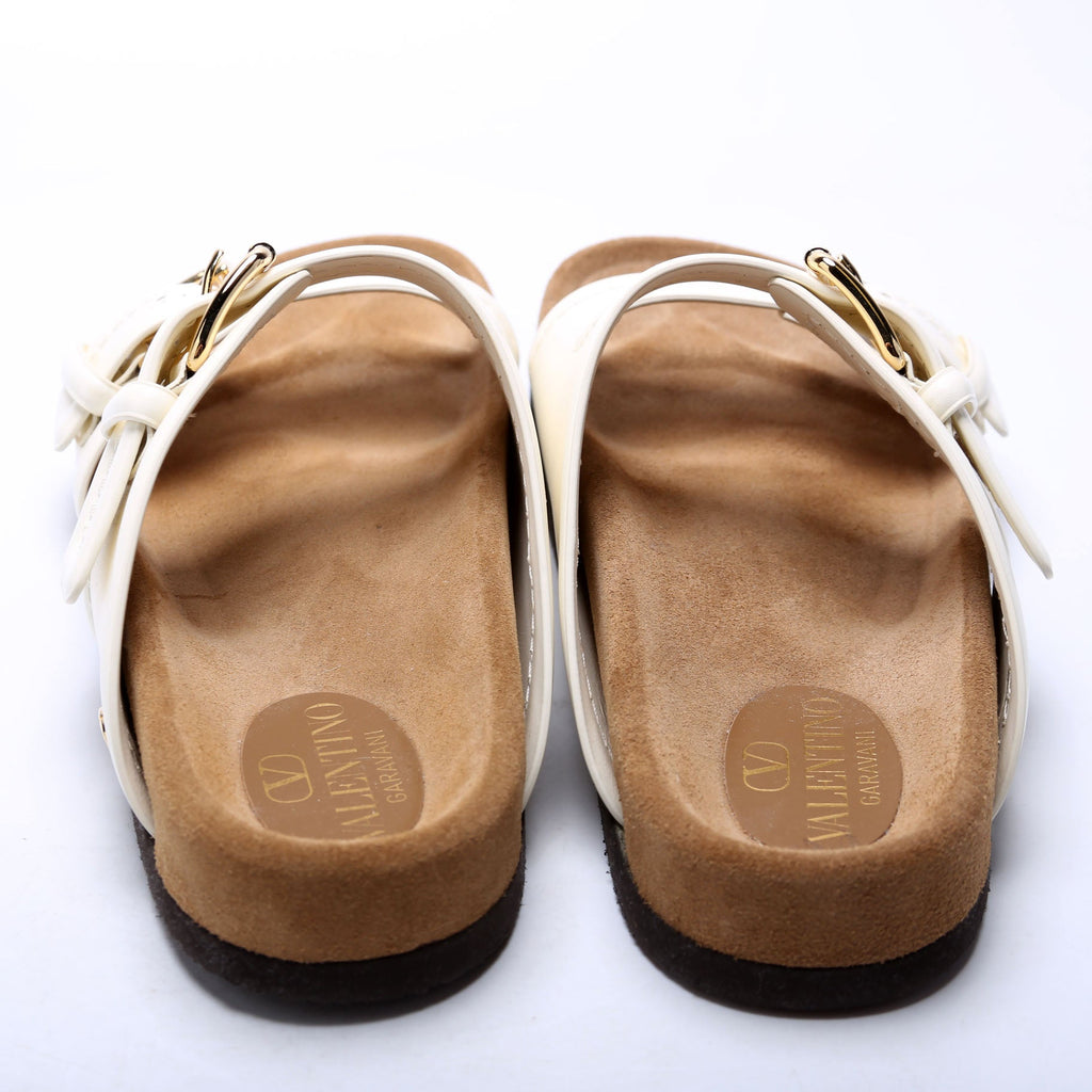 Anywhere Dual Buckle Slide Sandals Size 38.5