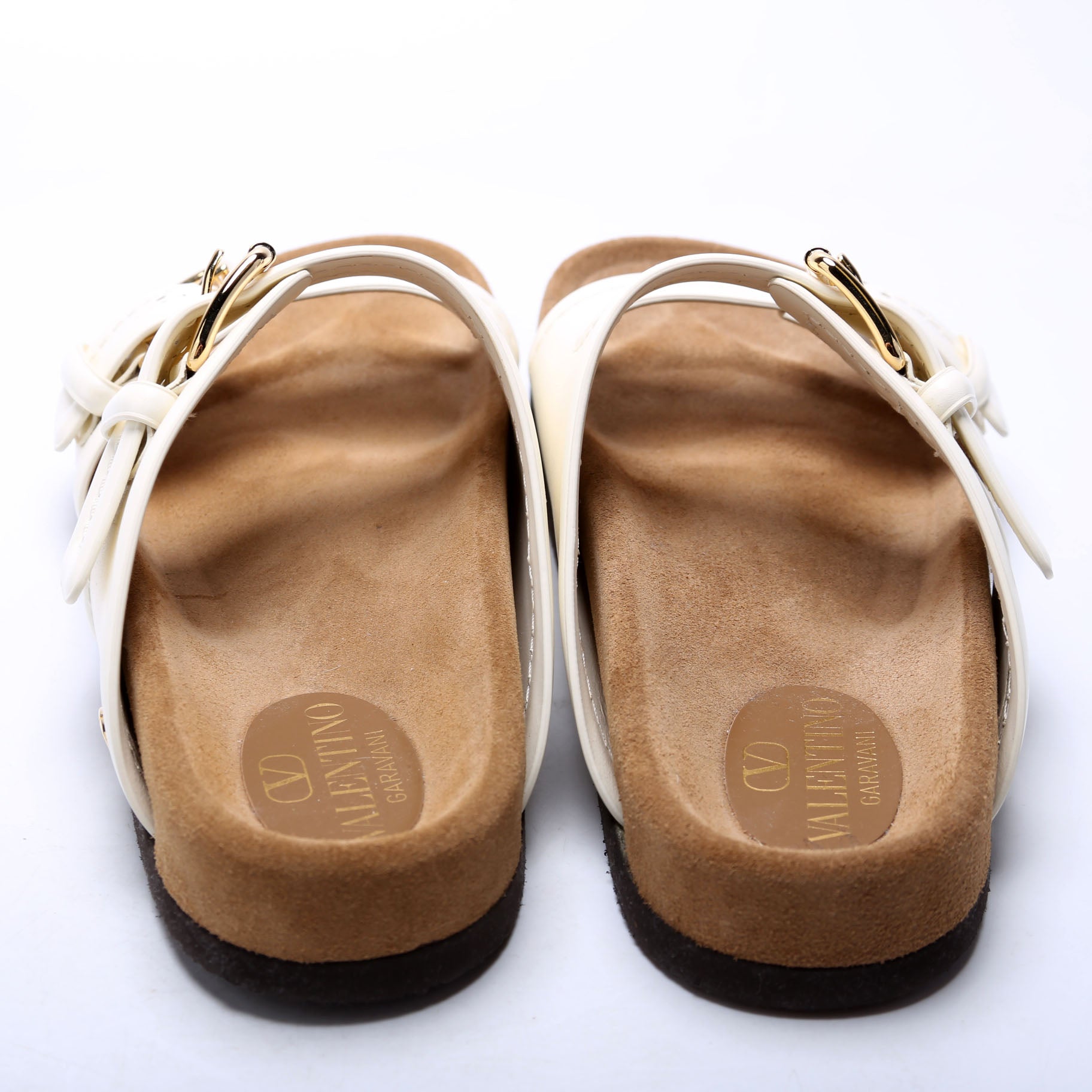 Anywhere Dual Buckle Slide Sandals Size 38.5