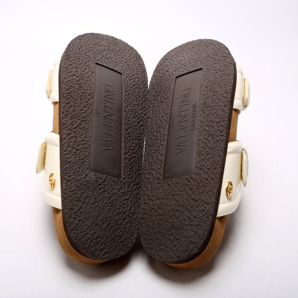 Anywhere Dual Buckle Slide Sandals Size 38.5