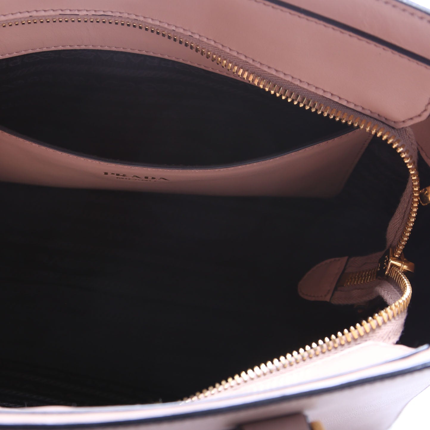 1BA113 Saffiano/Calfskin Top Handle Bag Tan