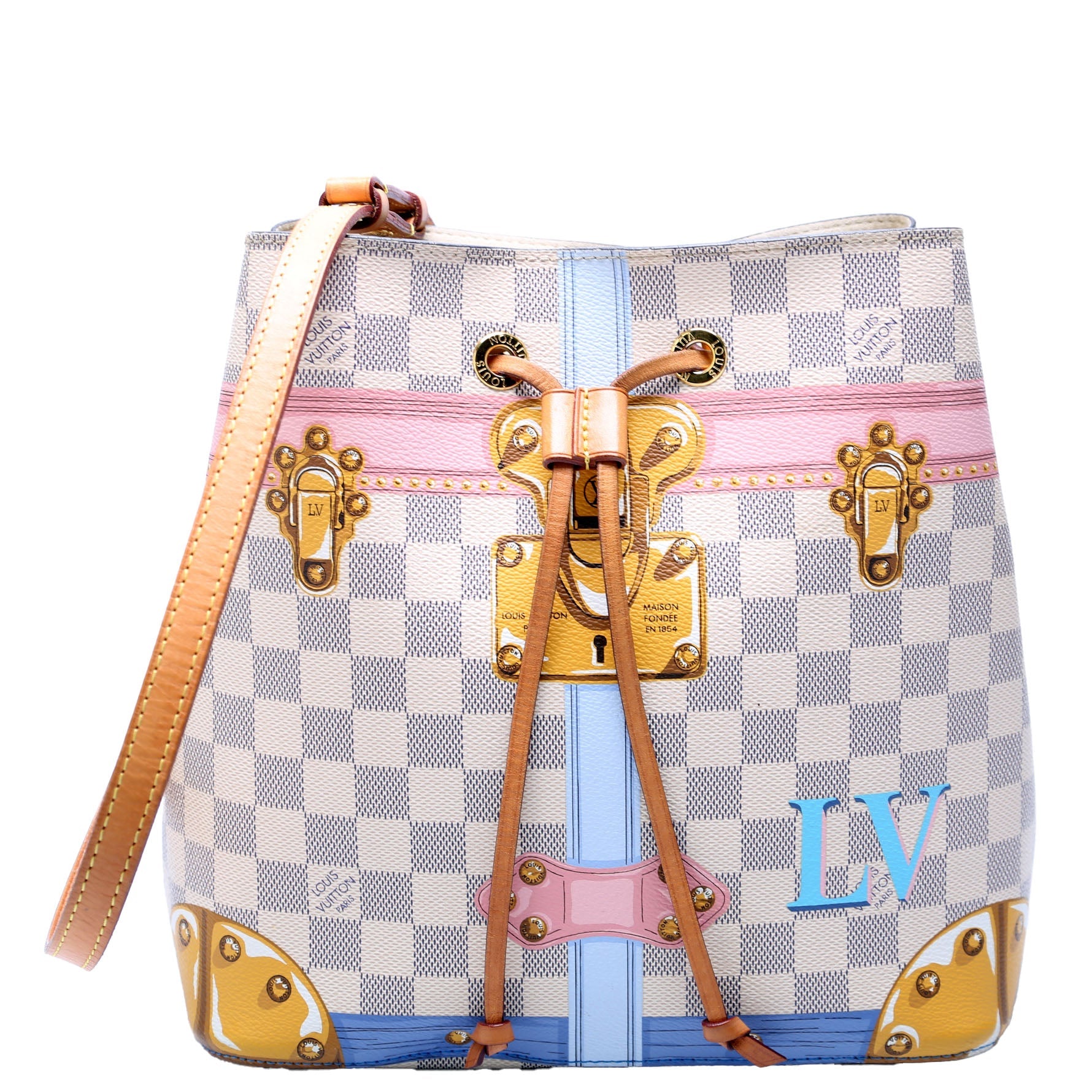 Neonoe Summer Trunks Damier Azur