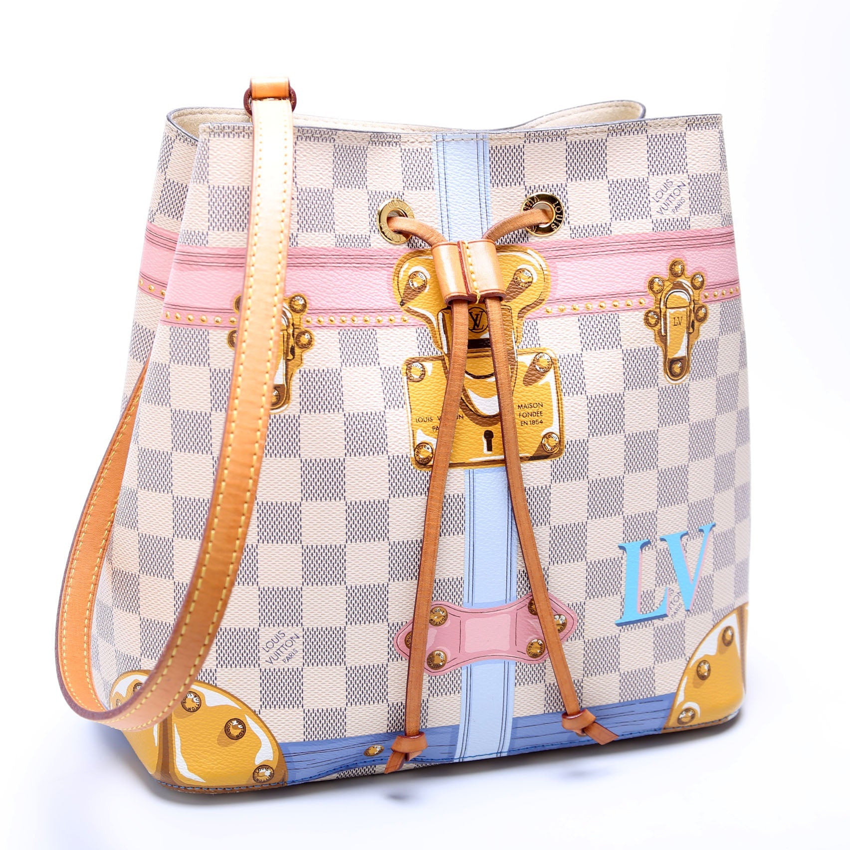 Neonoe Summer Trunks Damier Azur