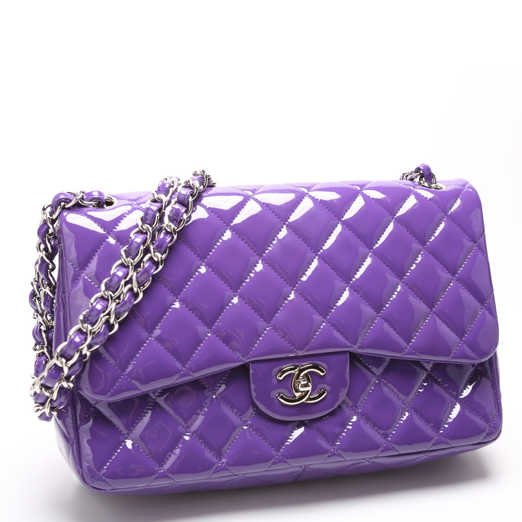 Classic Flap Jumbo Patent 21M Purple