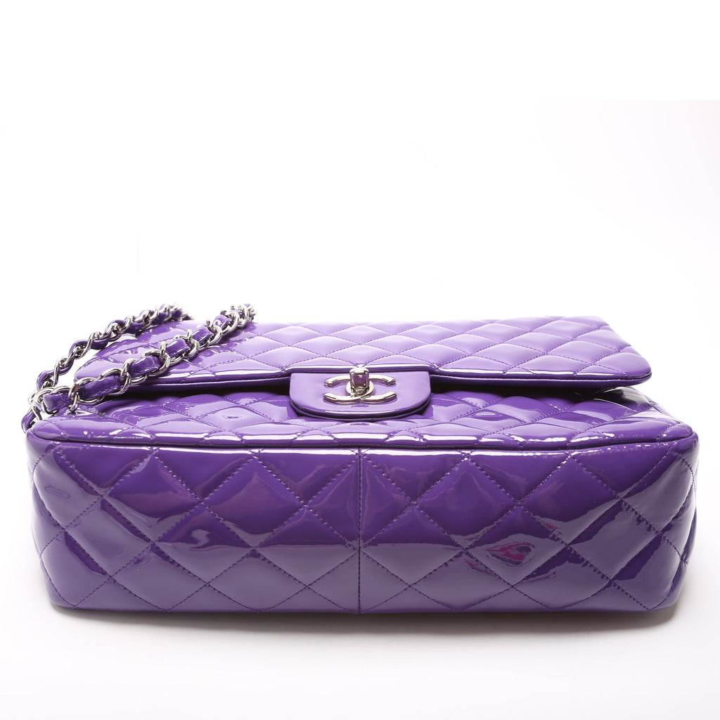 Classic Flap Jumbo Patent 21M Purple