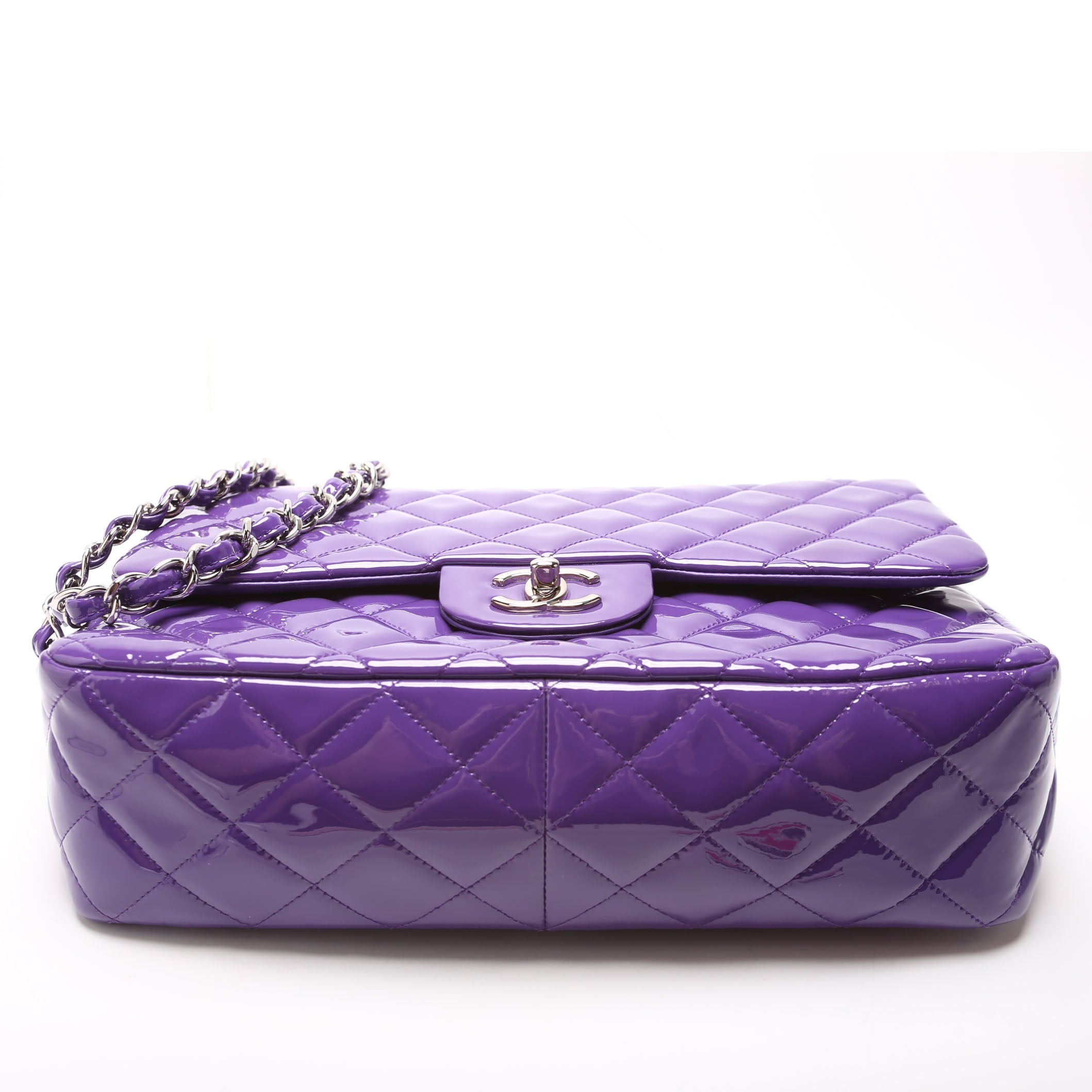 Classic Flap Jumbo Patent 21M Purple