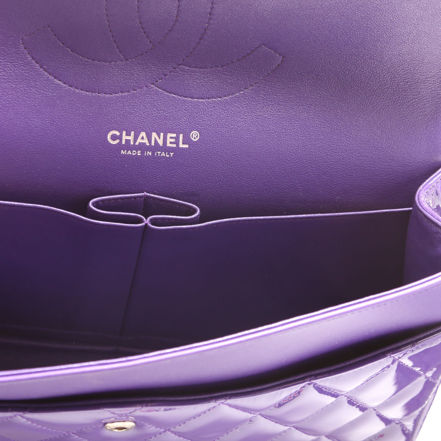 Classic Flap Jumbo Patent 21M Purple
