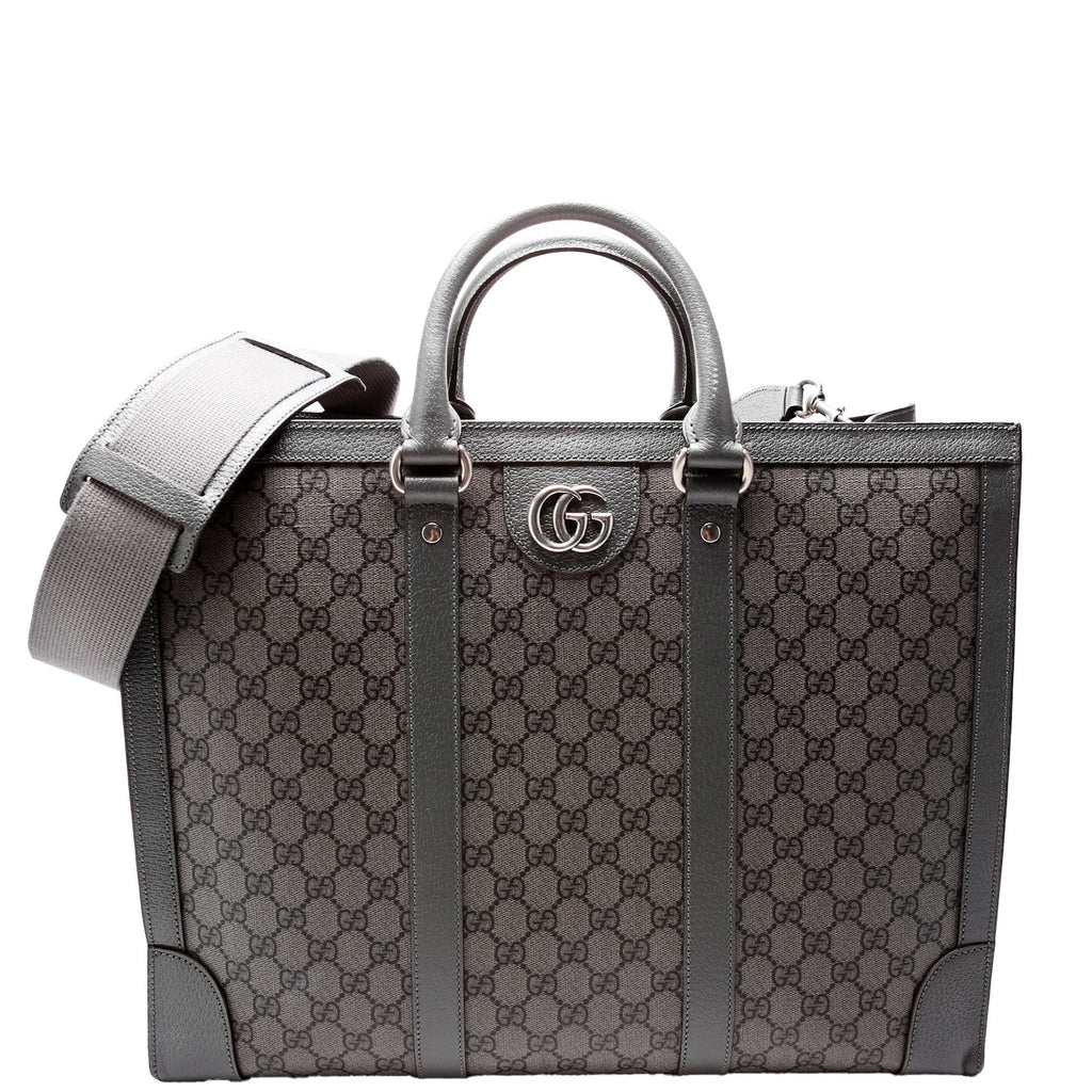 724665 GG Supreme Ophidia Large Tote Bag Grey