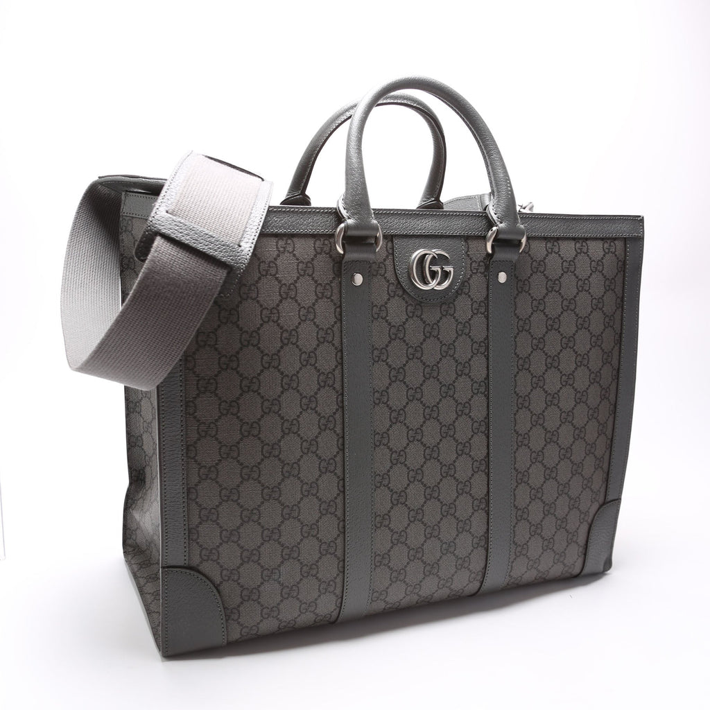 724665 GG Supreme Ophidia Large Tote Bag Grey