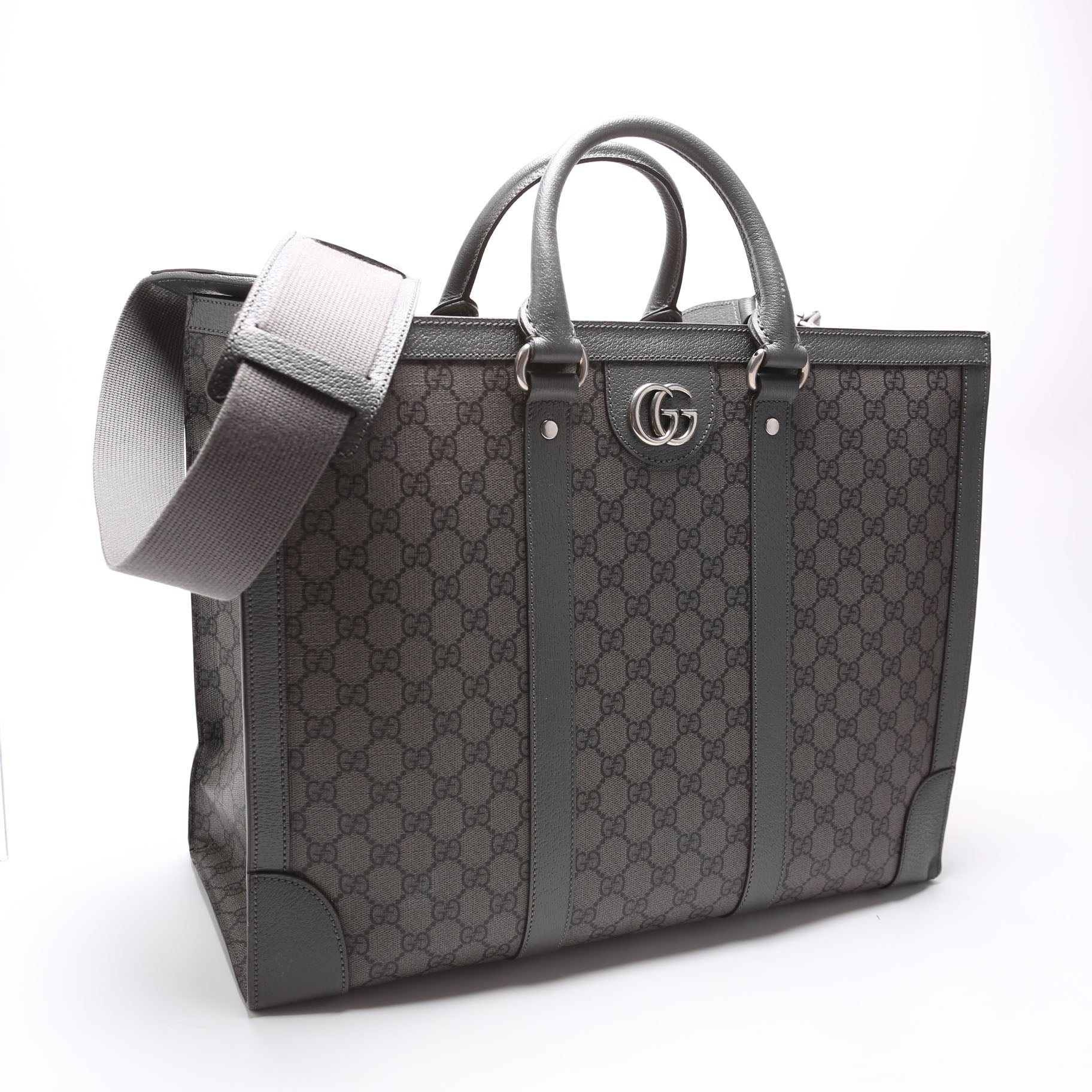 724665 GG Supreme Ophidia Large Tote Bag Grey