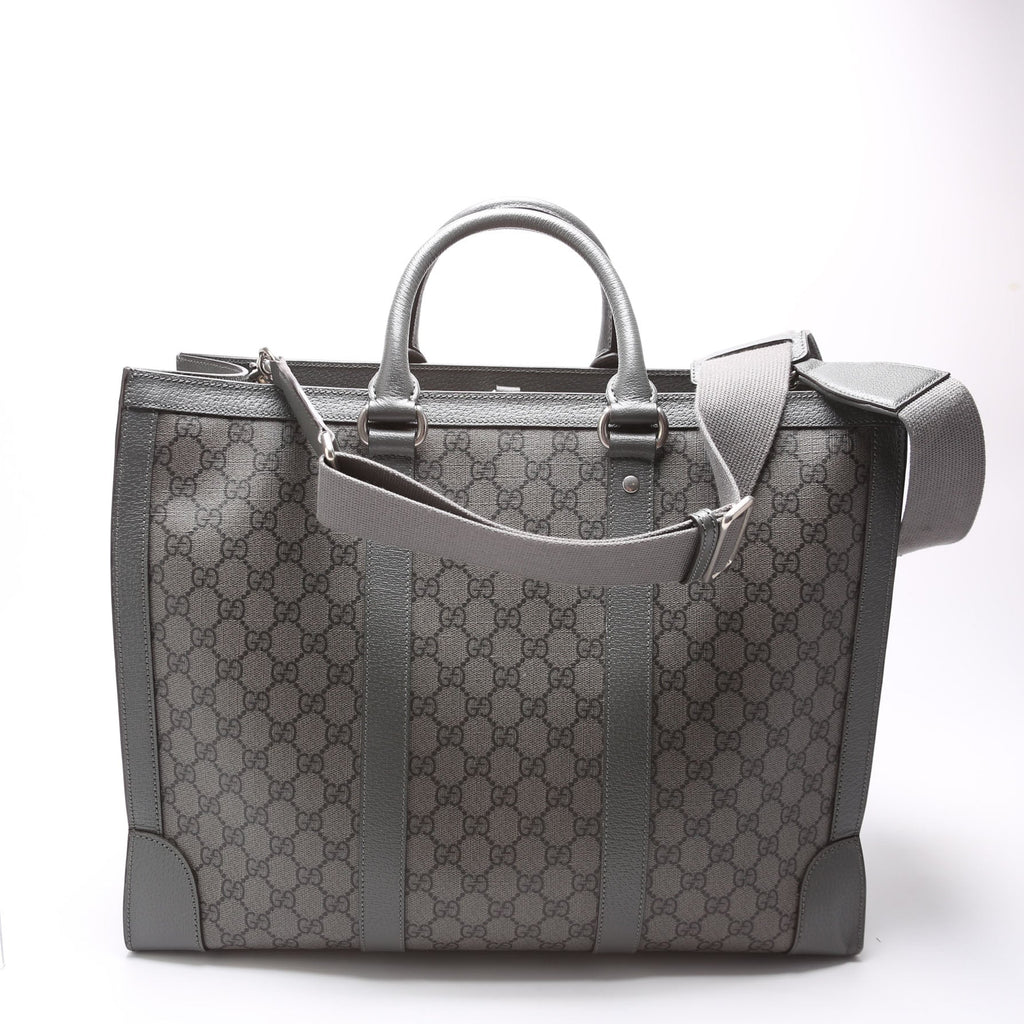 724665 GG Supreme Ophidia Large Tote Bag Grey