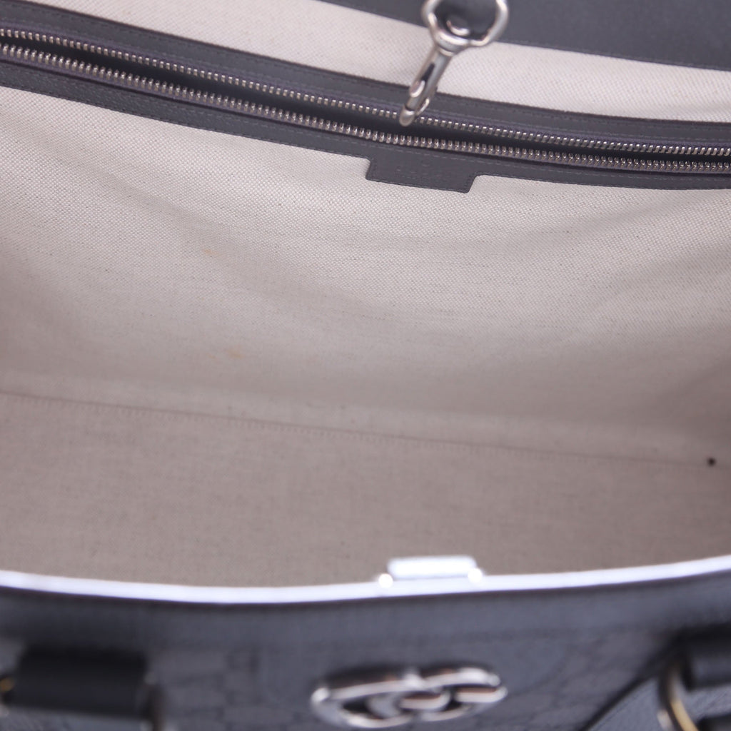 724665 GG Supreme Ophidia Large Tote Bag Grey