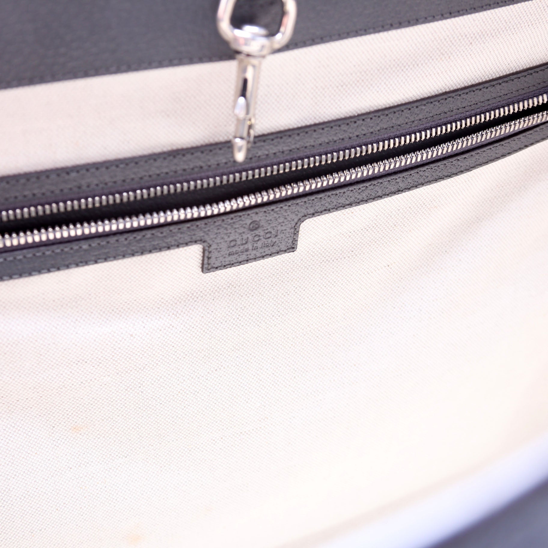 724665 GG Supreme Ophidia Large Tote Bag Grey