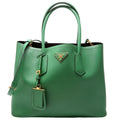 Saffiano Cuir Double Large Green