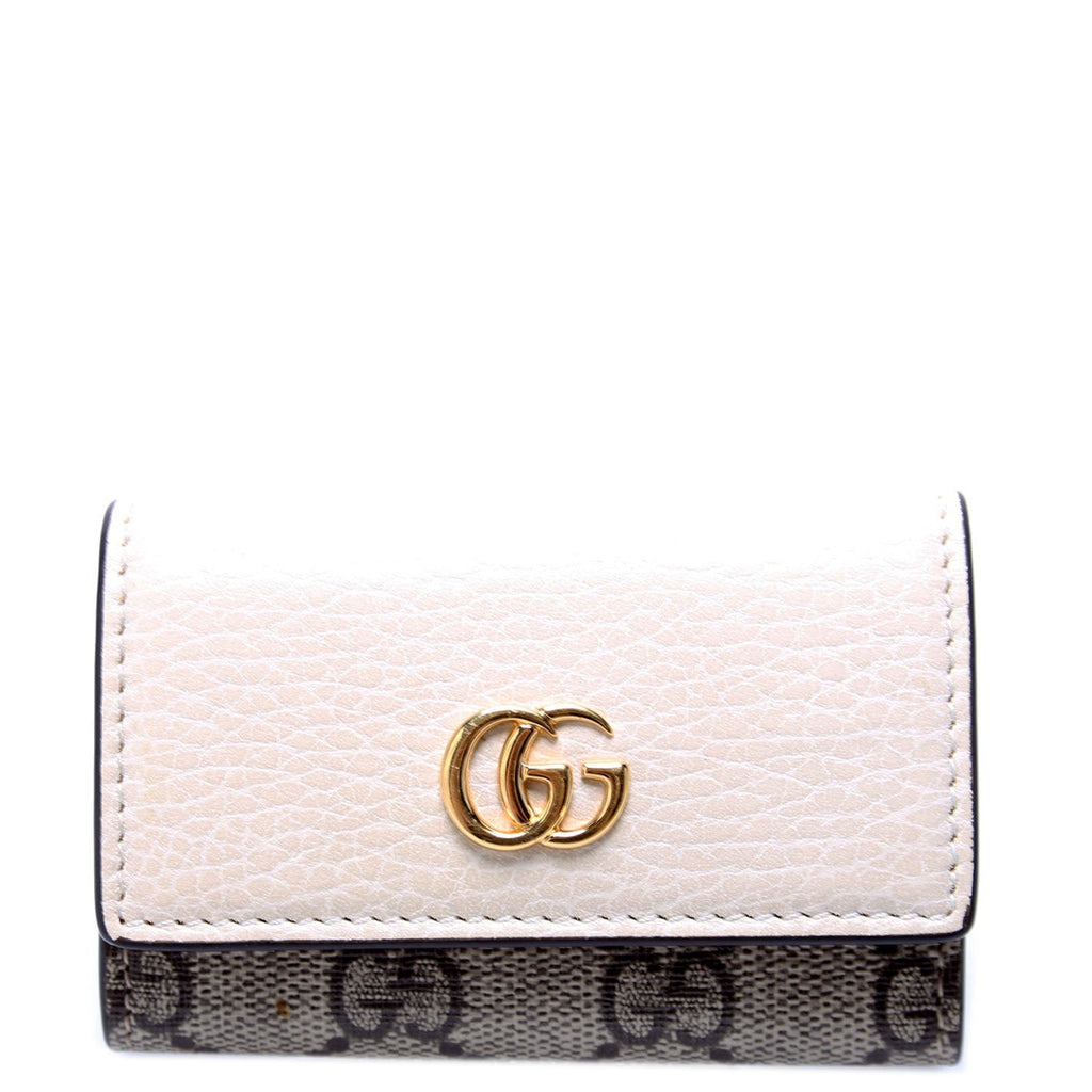 Gucci 456118 Marmont Key Case Cream