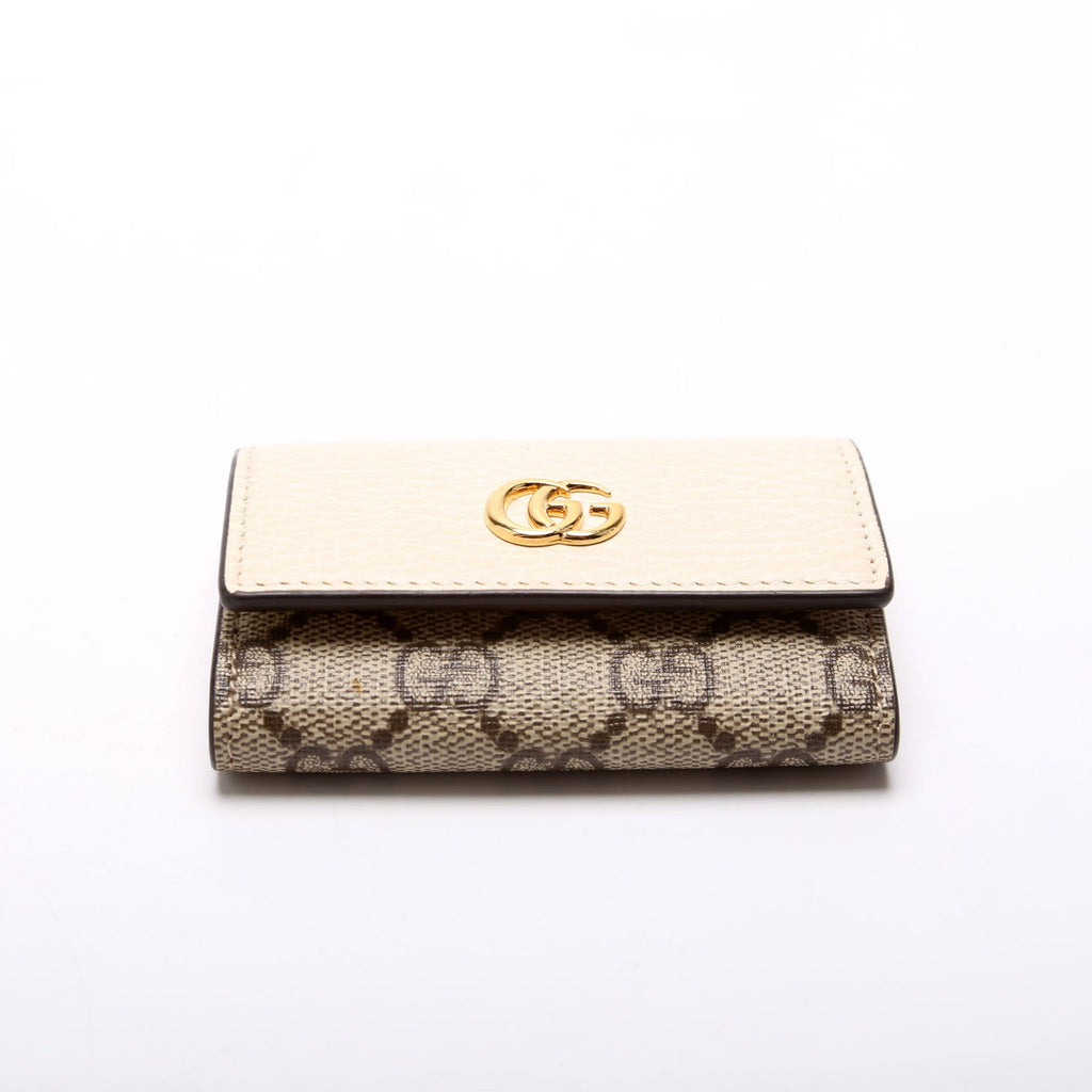 Gucci 456118 Marmont Key Case Cream
