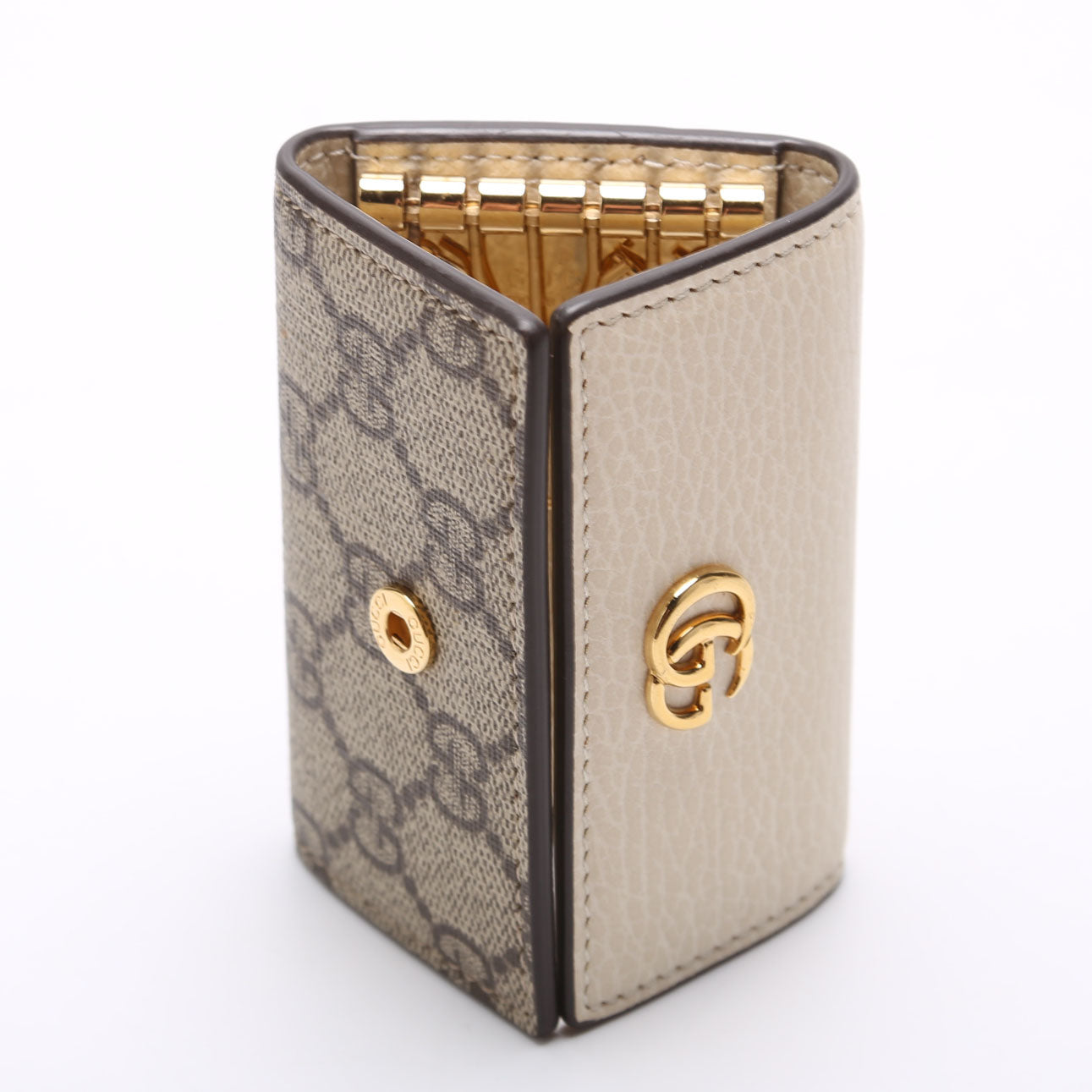 Gucci 456118 Marmont Key Case Cream
