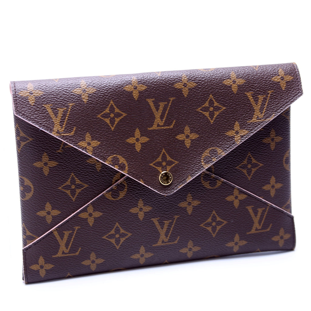 Kirigami Pouch Large Monogram Pink