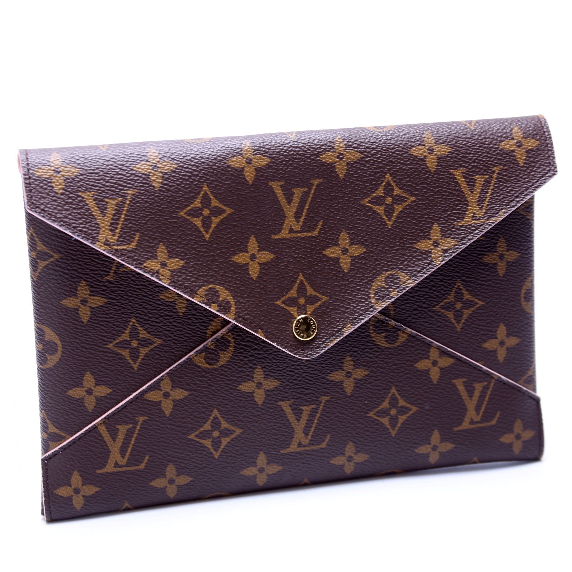 Kirigami Pouch Large Monogram Pink