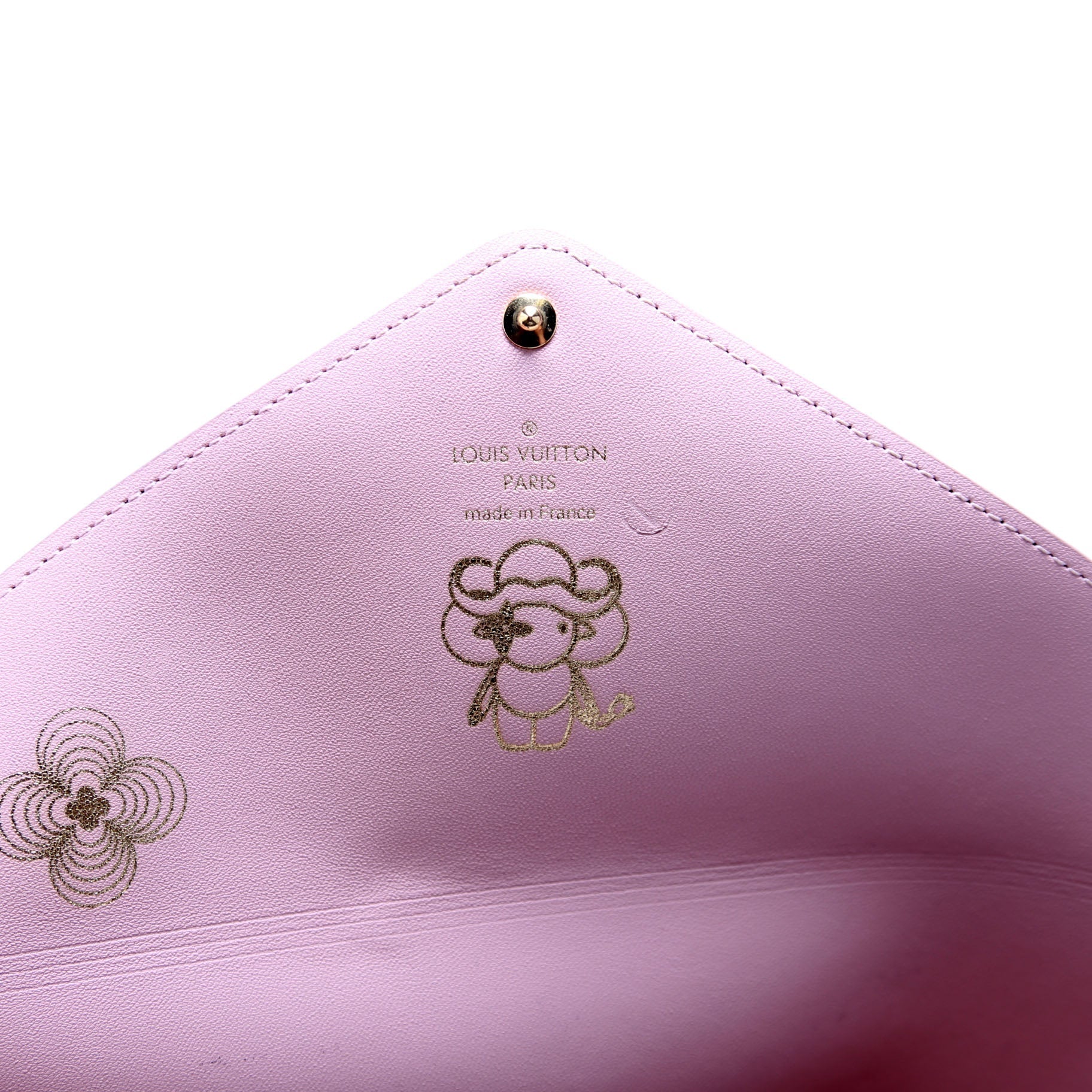 Kirigami Pouch Large Monogram Pink