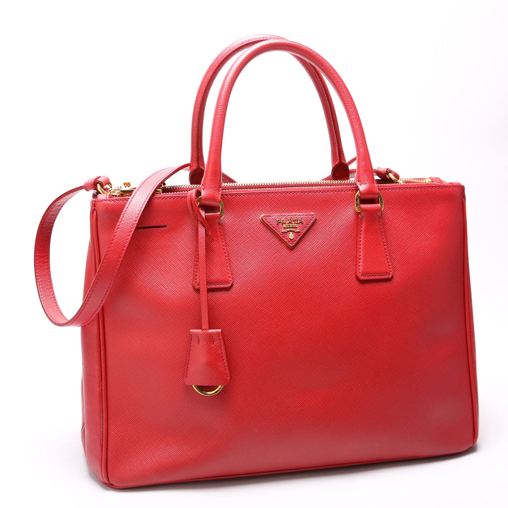 Saffiano Galleria Large Red
