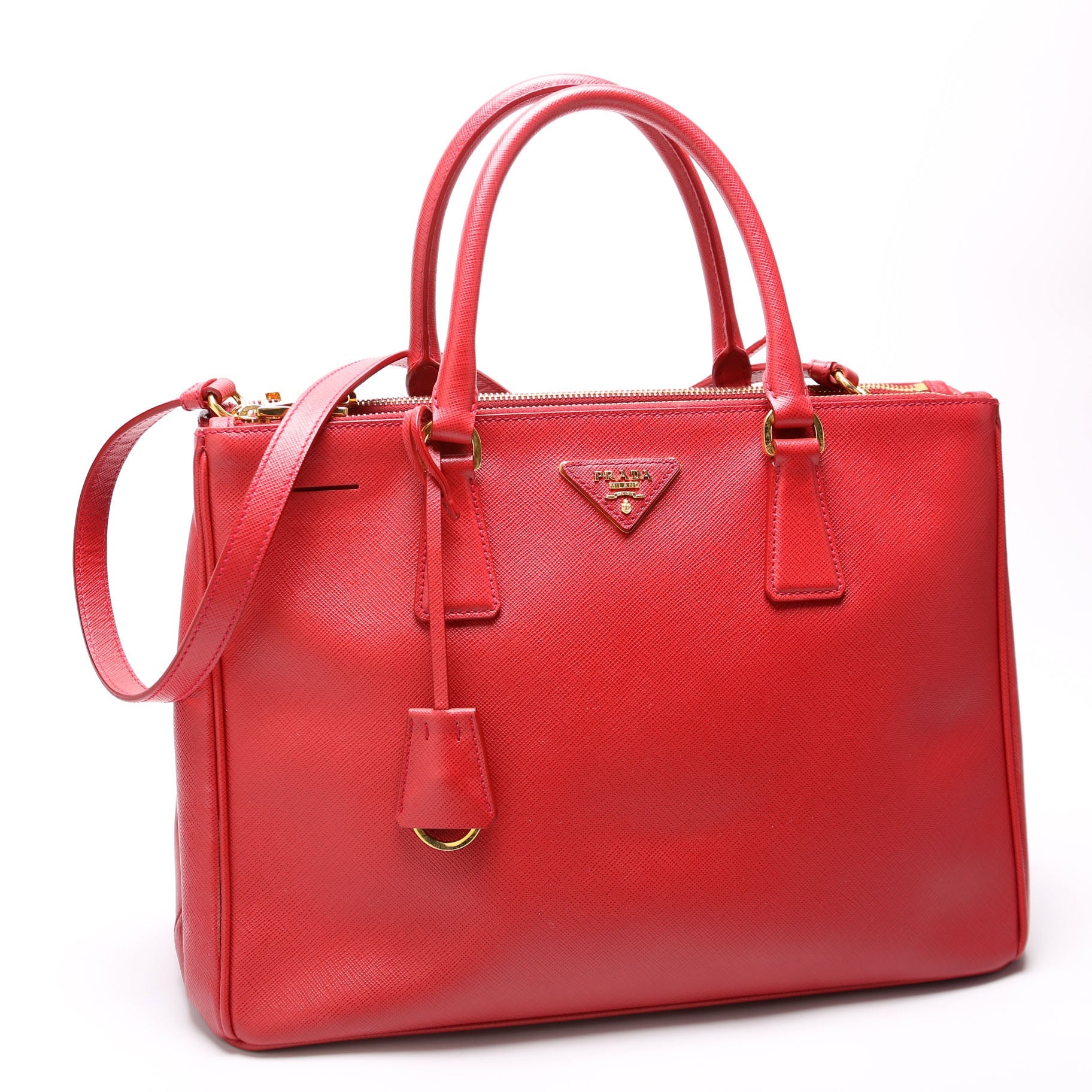 Saffiano Galleria Large Red