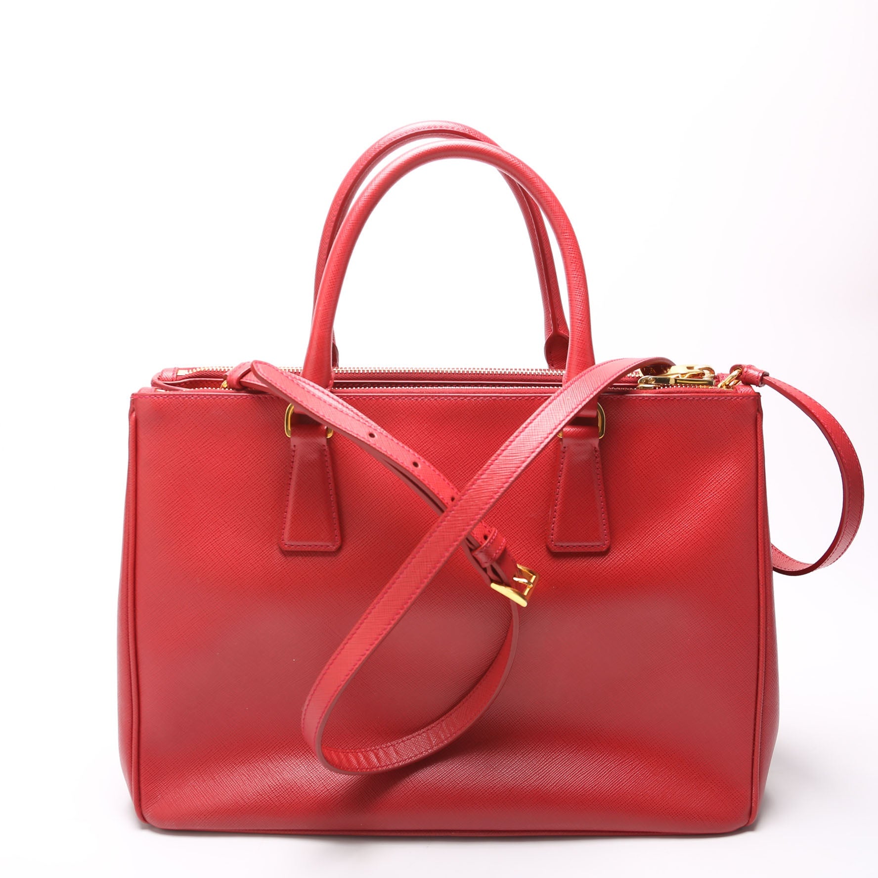 Saffiano Galleria Large Red