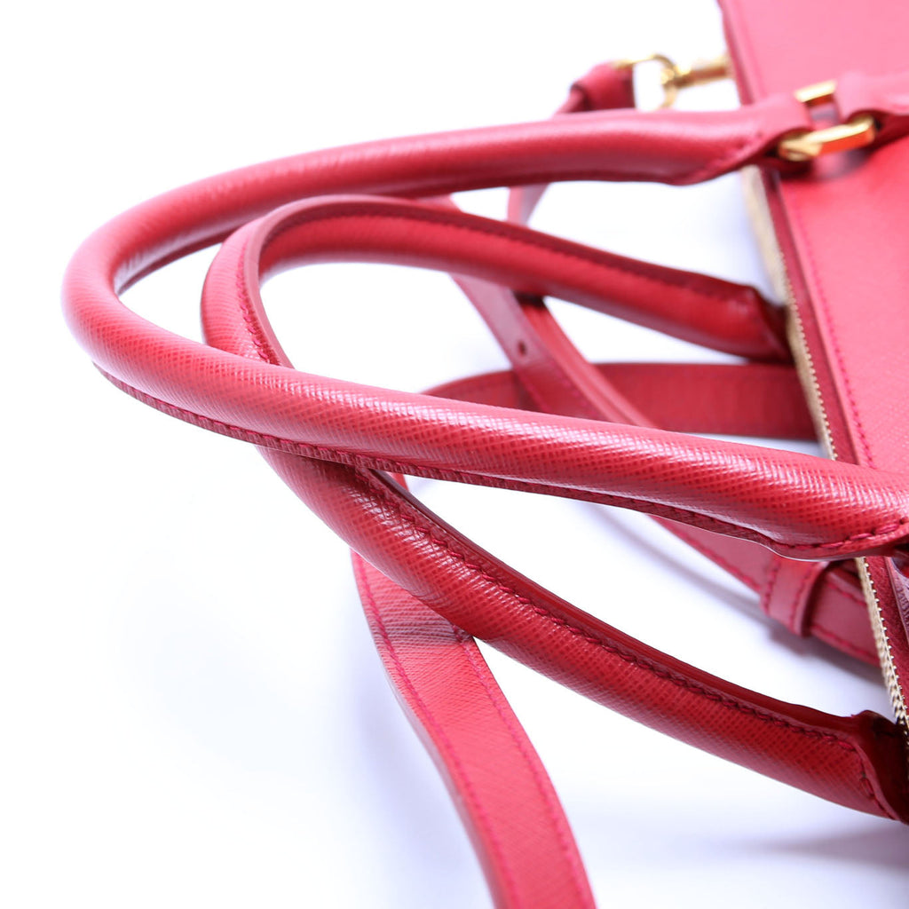 Saffiano Galleria Large Red
