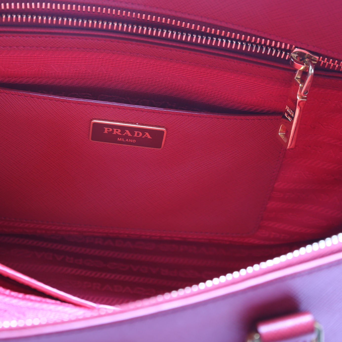 Saffiano Galleria Large Red