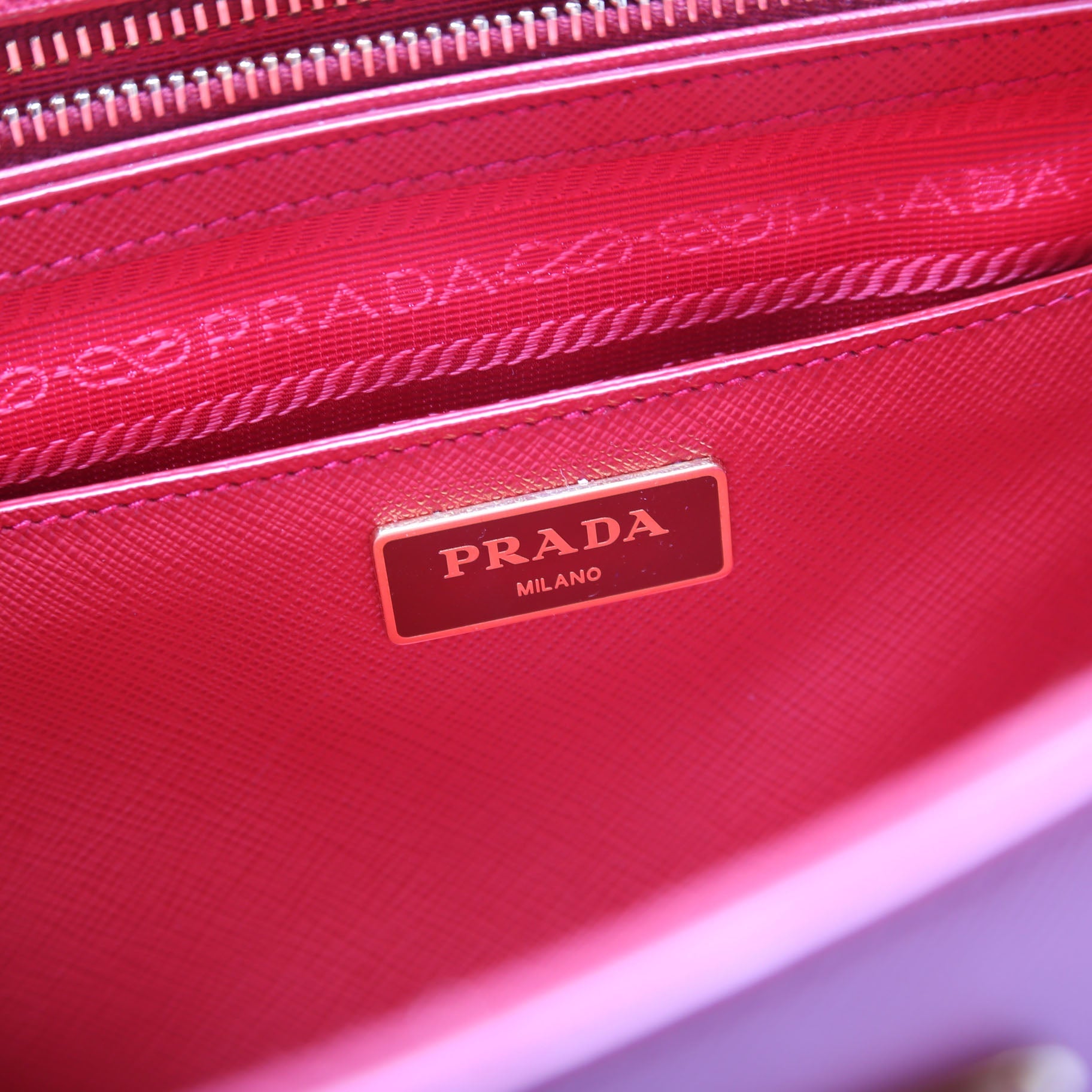 Saffiano Galleria Large Red