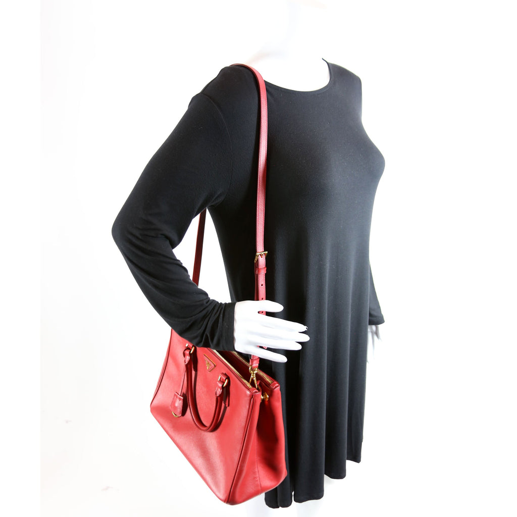 Saffiano Galleria Large Red