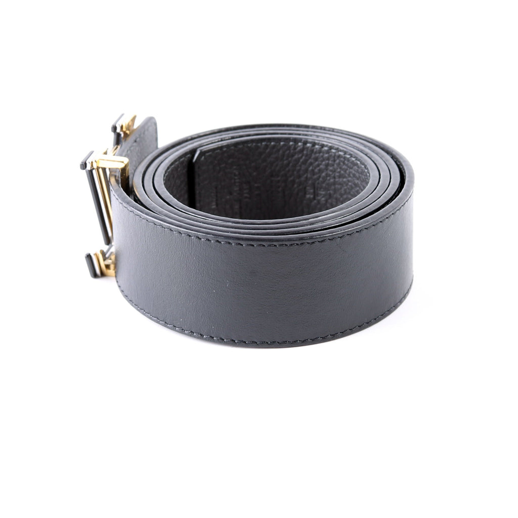 LV Optic 40MM Reversible Leather Belt Size 90/36 Black