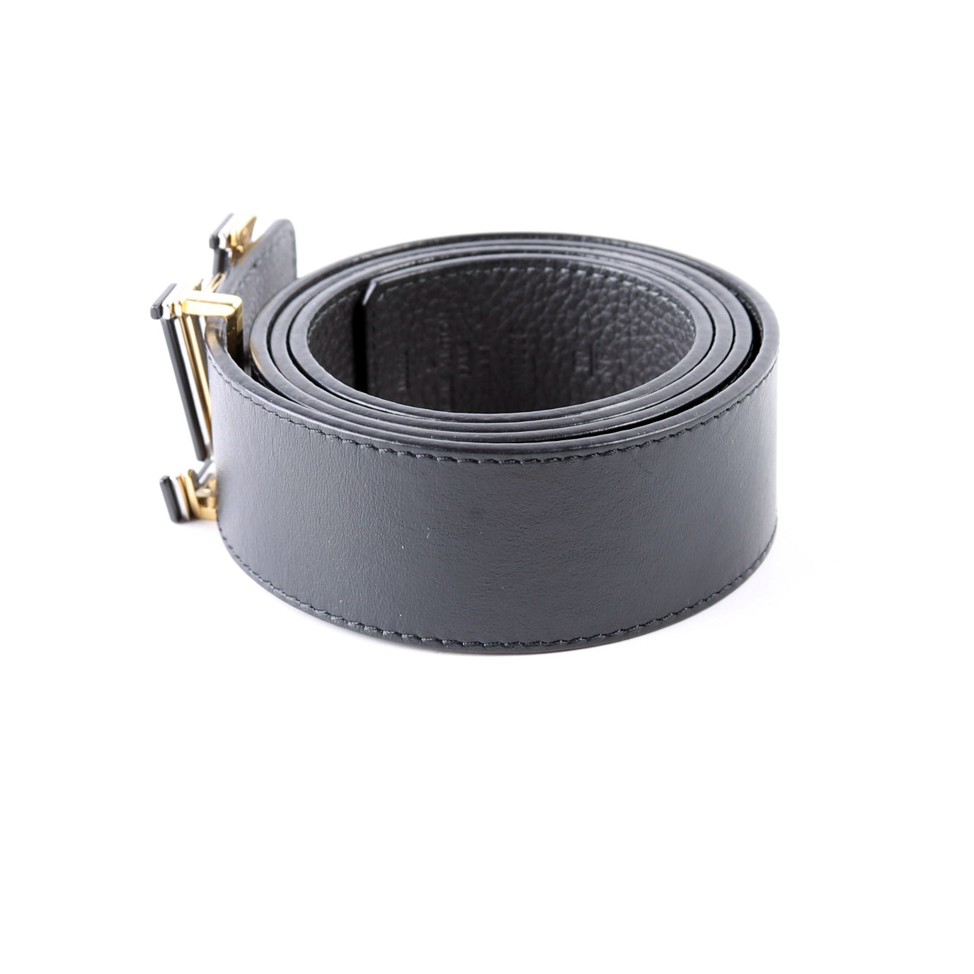 LV Optic 40MM Reversible Leather Belt Size 90/36 Black