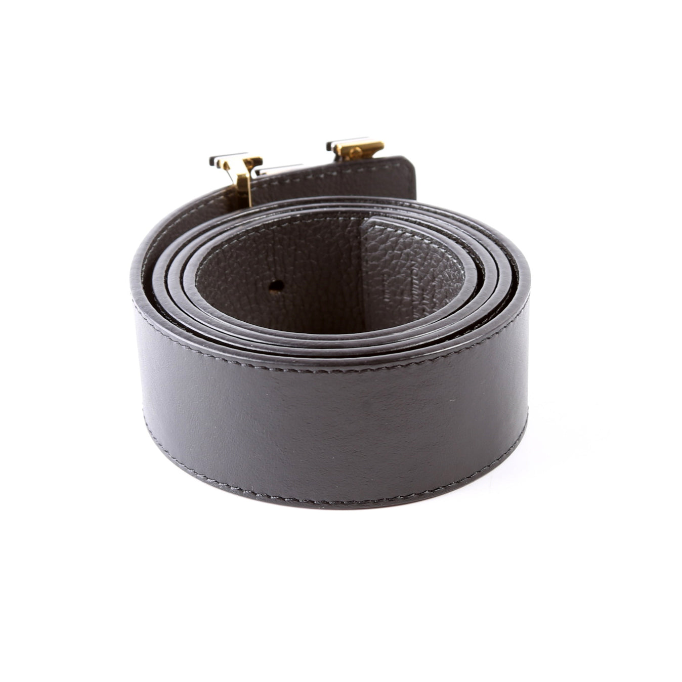 LV Optic 40MM Reversible Leather Belt Size 90/36 Black