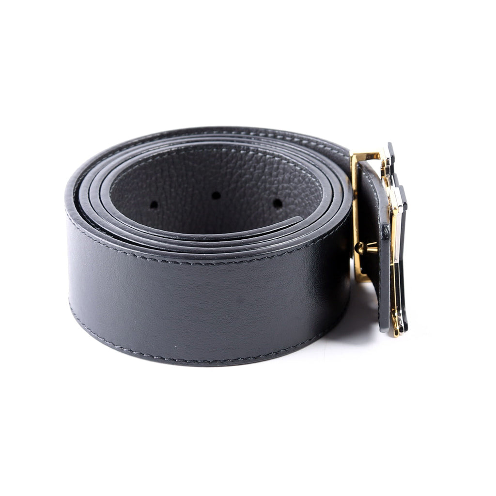 LV Optic 40MM Reversible Leather Belt Size 90/36 Black
