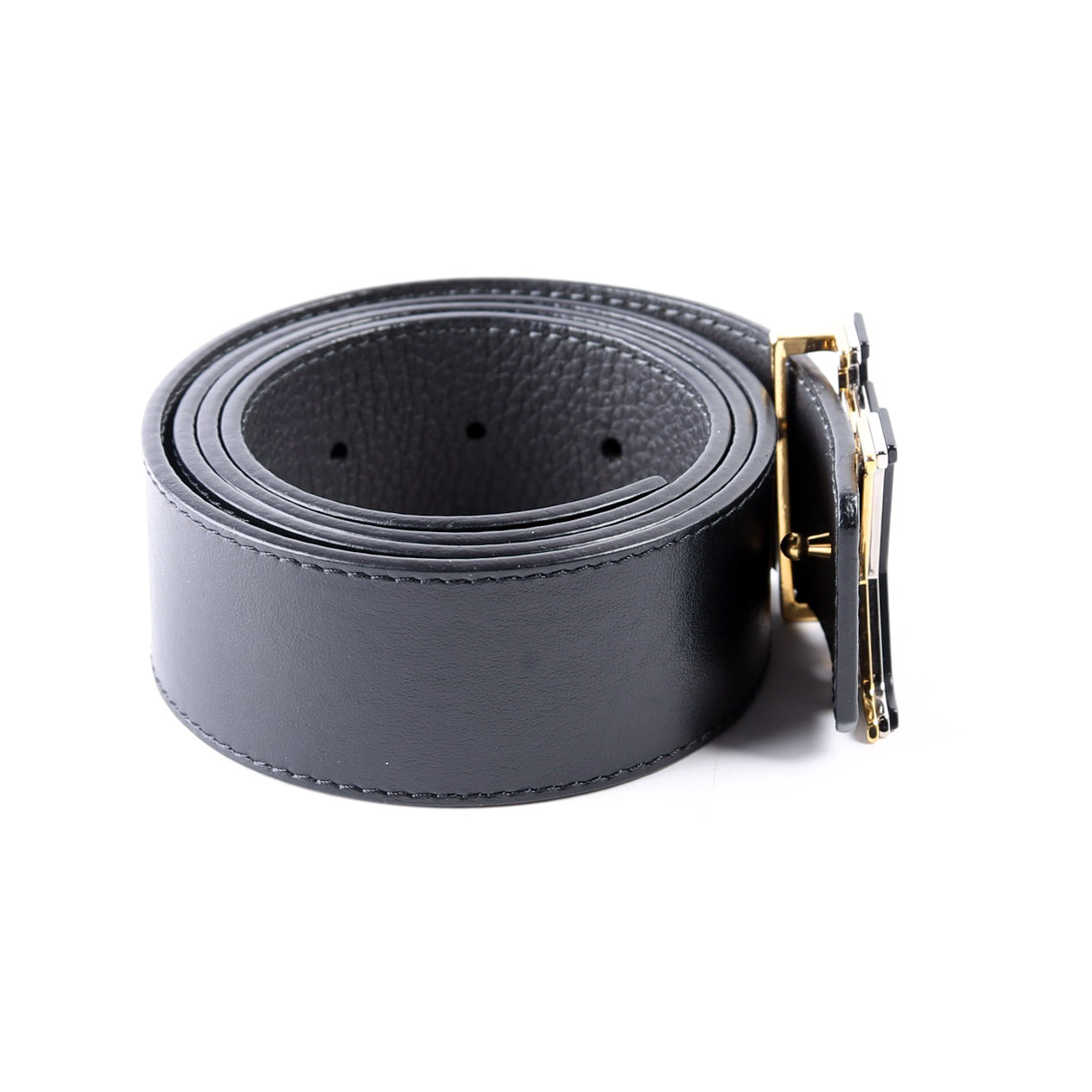 LV Optic 40MM Reversible Leather Belt Size 90/36 Black