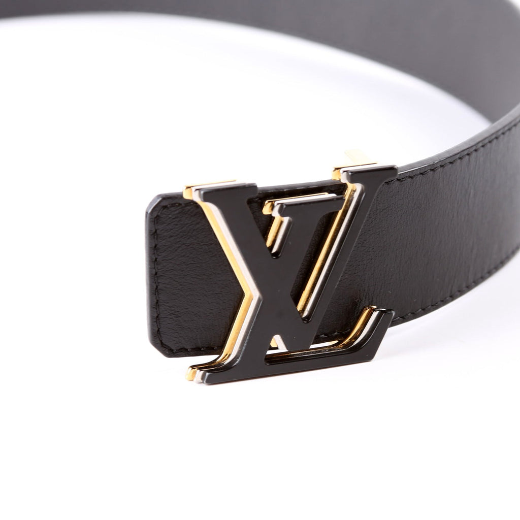 LV Optic 40MM Reversible Leather Belt Size 90/36 Black