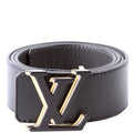 LV Optic 40MM Reversible Leather Belt Size 90/36 Black