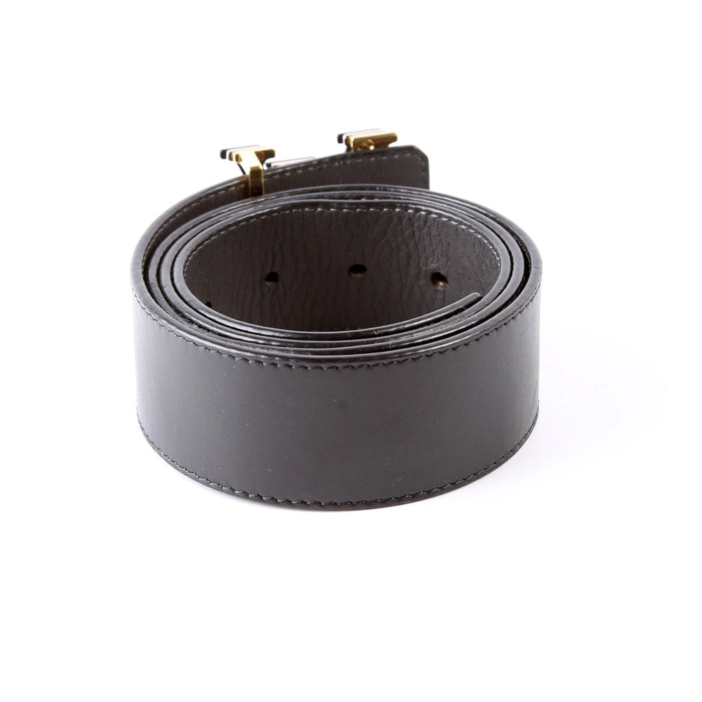 LV Optic 40MM Reversible Leather Belt Size 90/36 Black