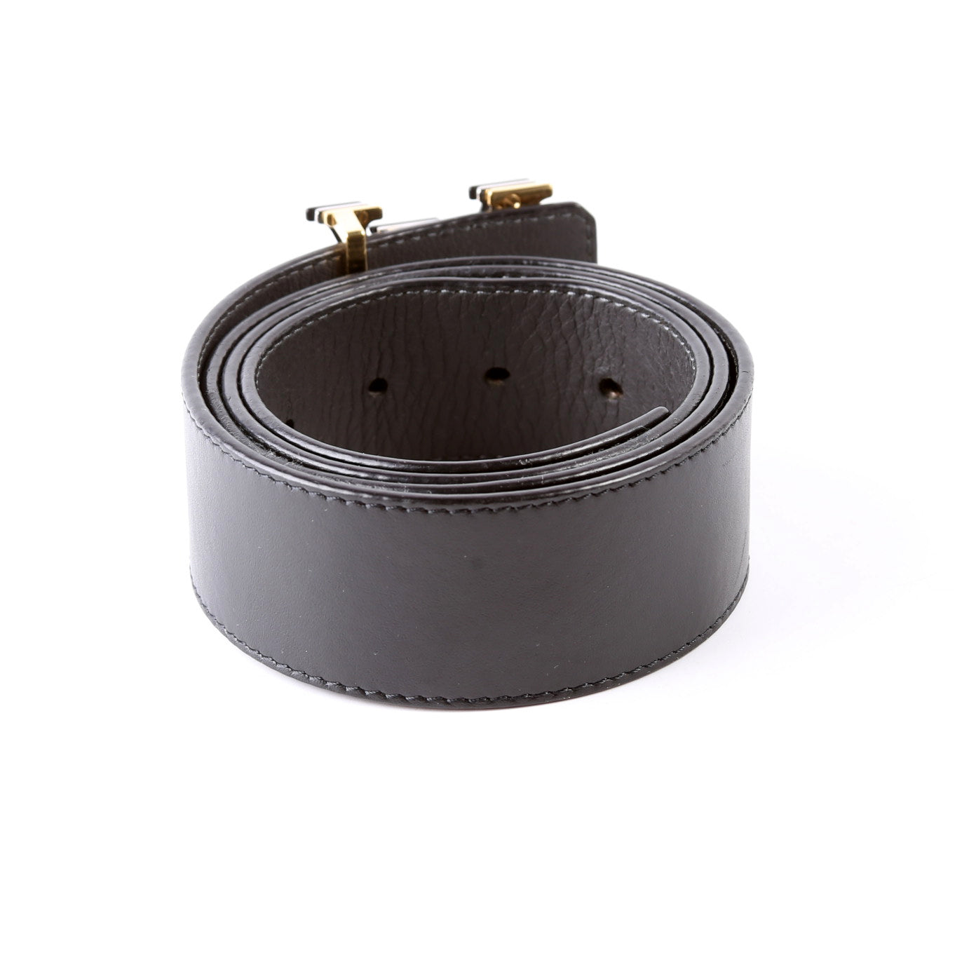 LV Optic 40MM Reversible Leather Belt Size 90/36 Black