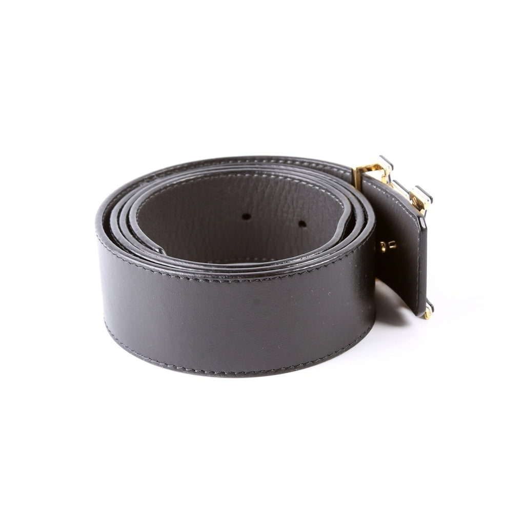 LV Optic 40MM Reversible Leather Belt Size 90/36 Black