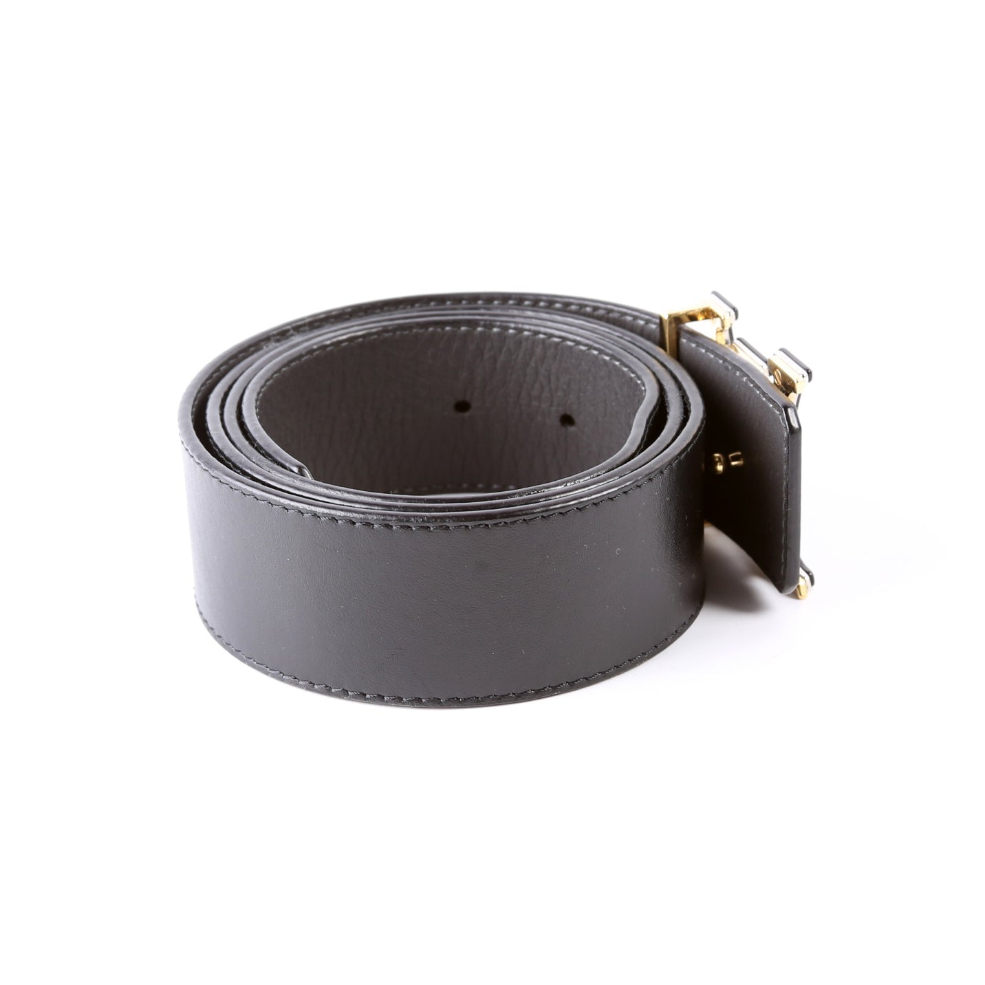 LV Optic 40MM Reversible Leather Belt Size 90/36 Black