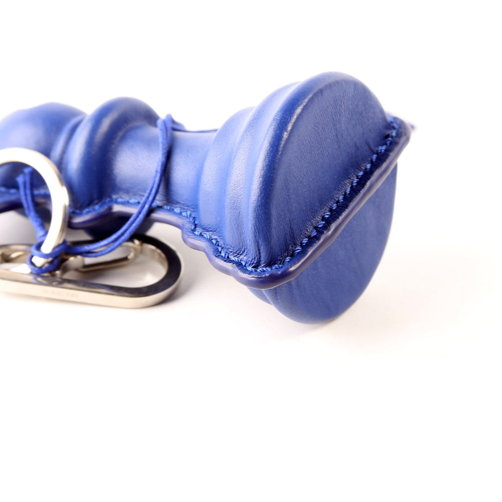 Leather Chess Charm Blue